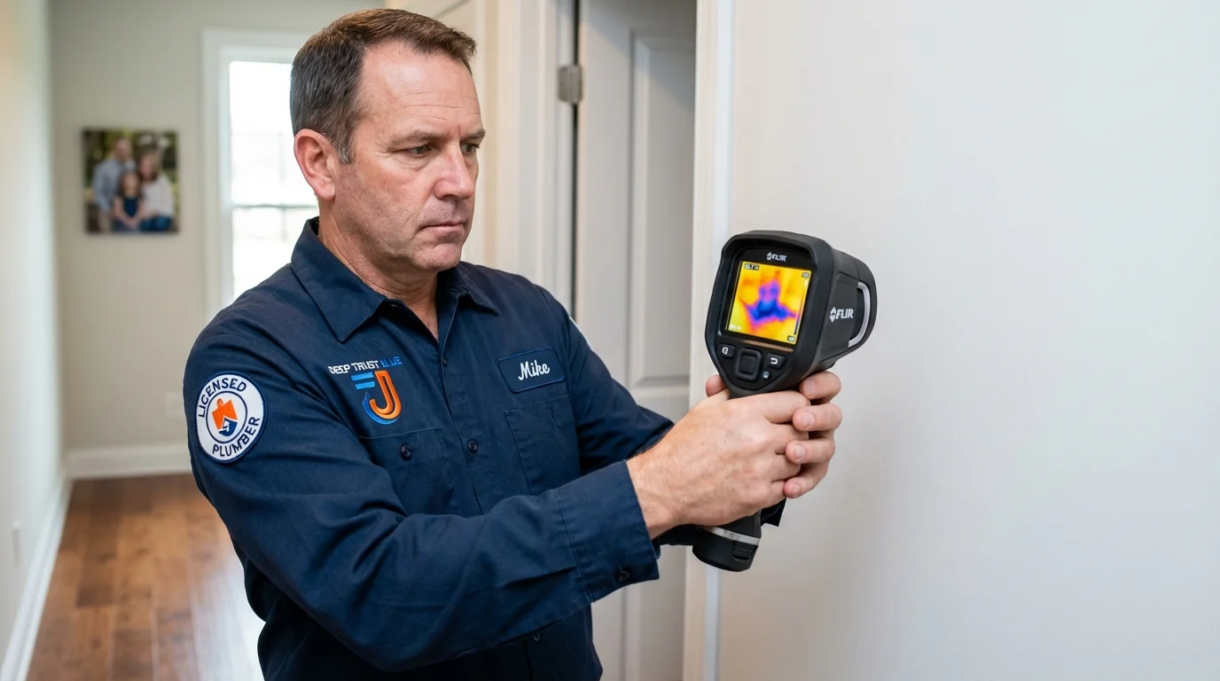 Thermal imaging leak detection by Johns Plumbing LLC in DuPont